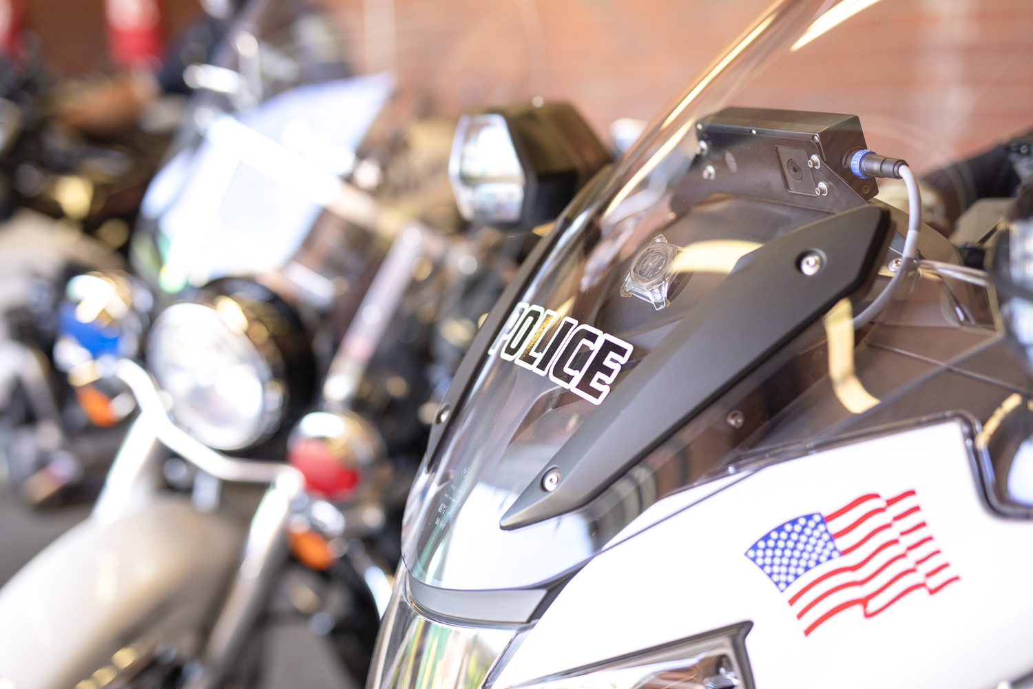 portrait photo of two motor bikes