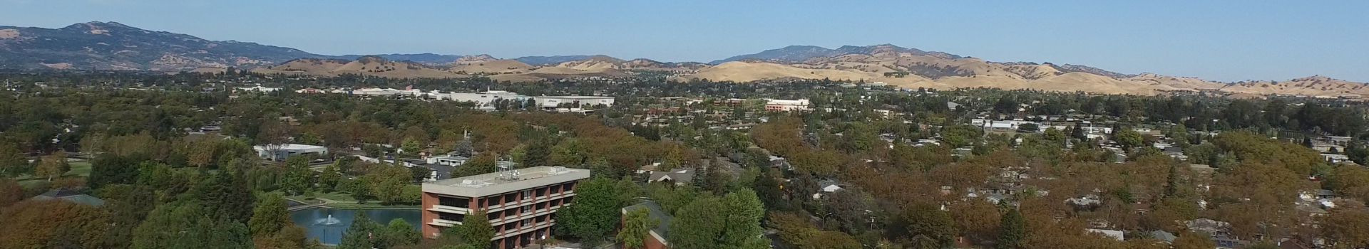 Aerial of Fairfield City Hall