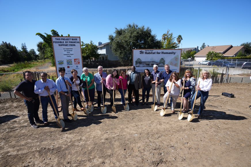 Group at Habitat for Humanity groundbreaking 8-24-22