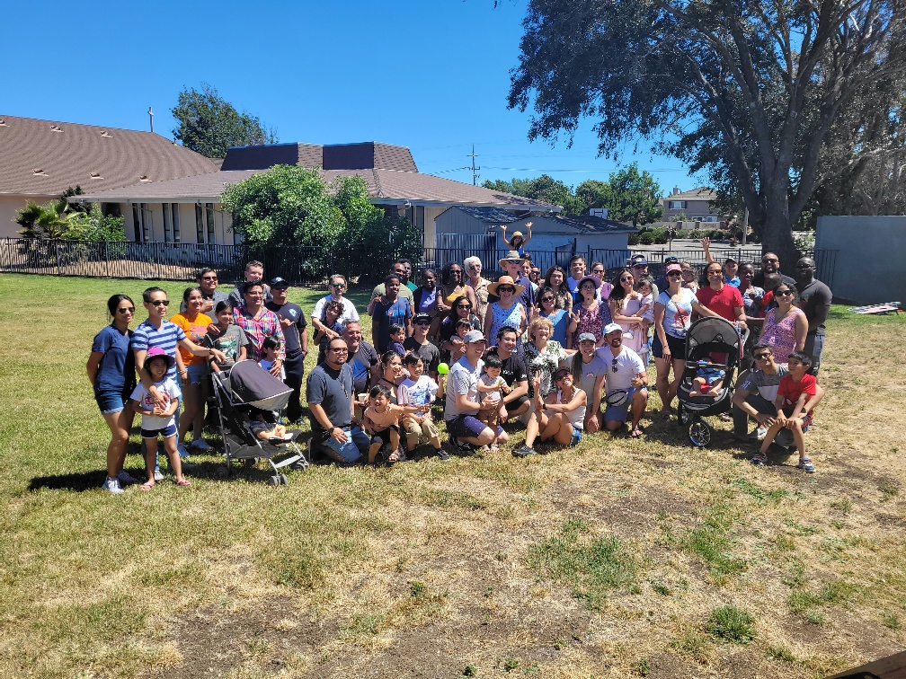 Group photograph of neighbors