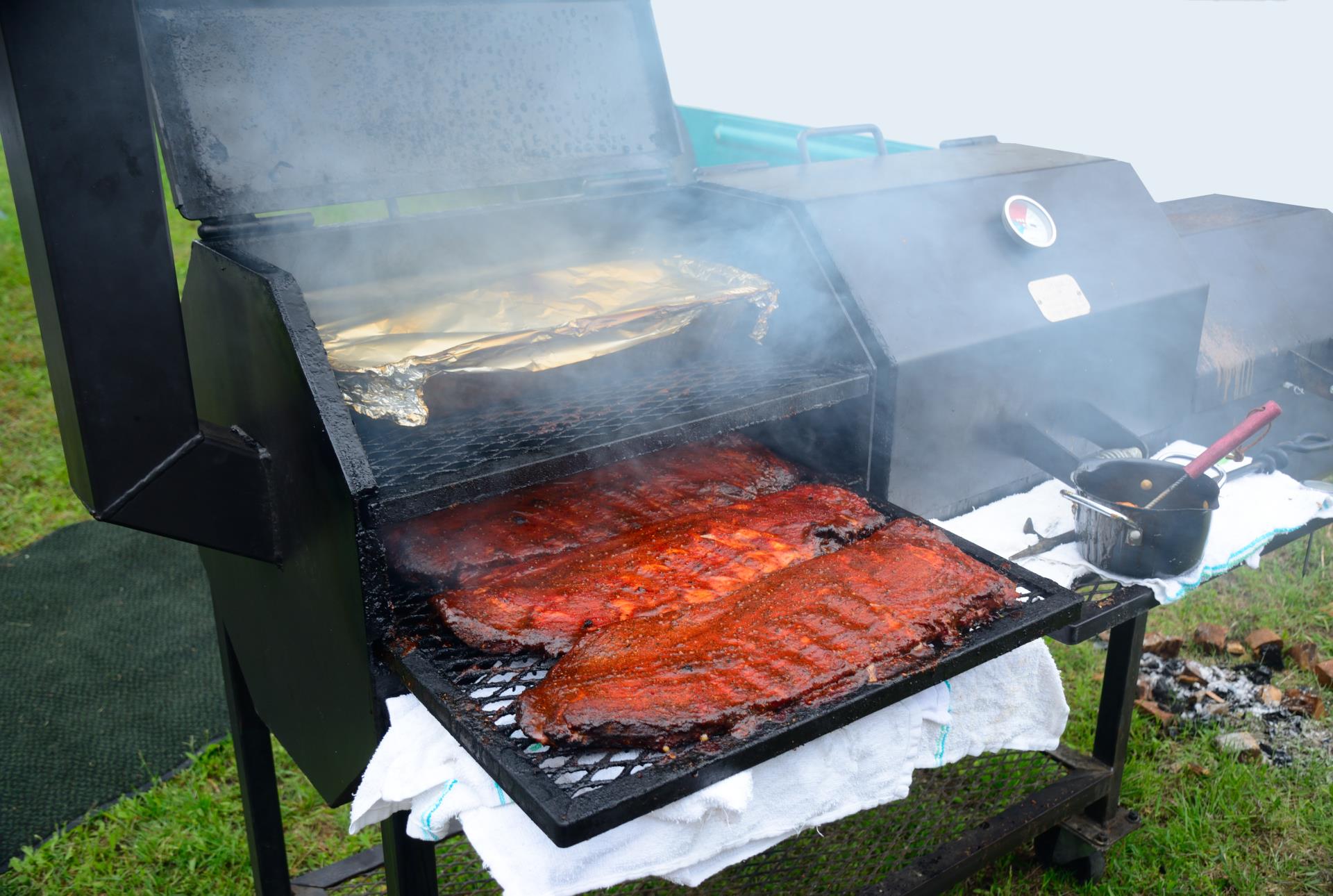 Ribs on the grill