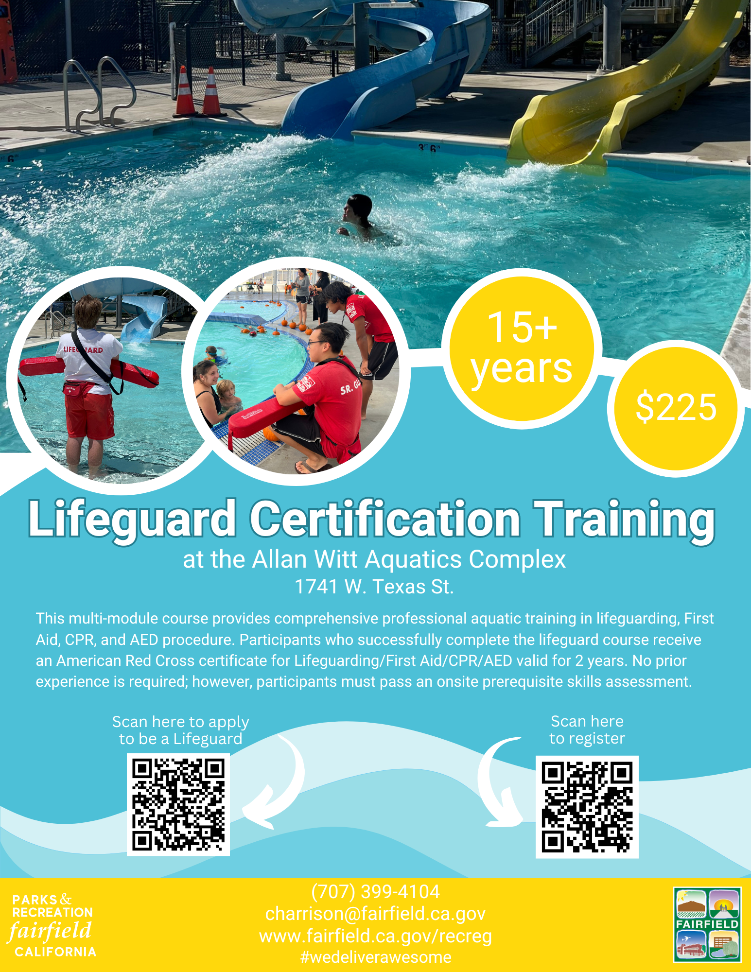 Lifeguard Certification Course Flyer